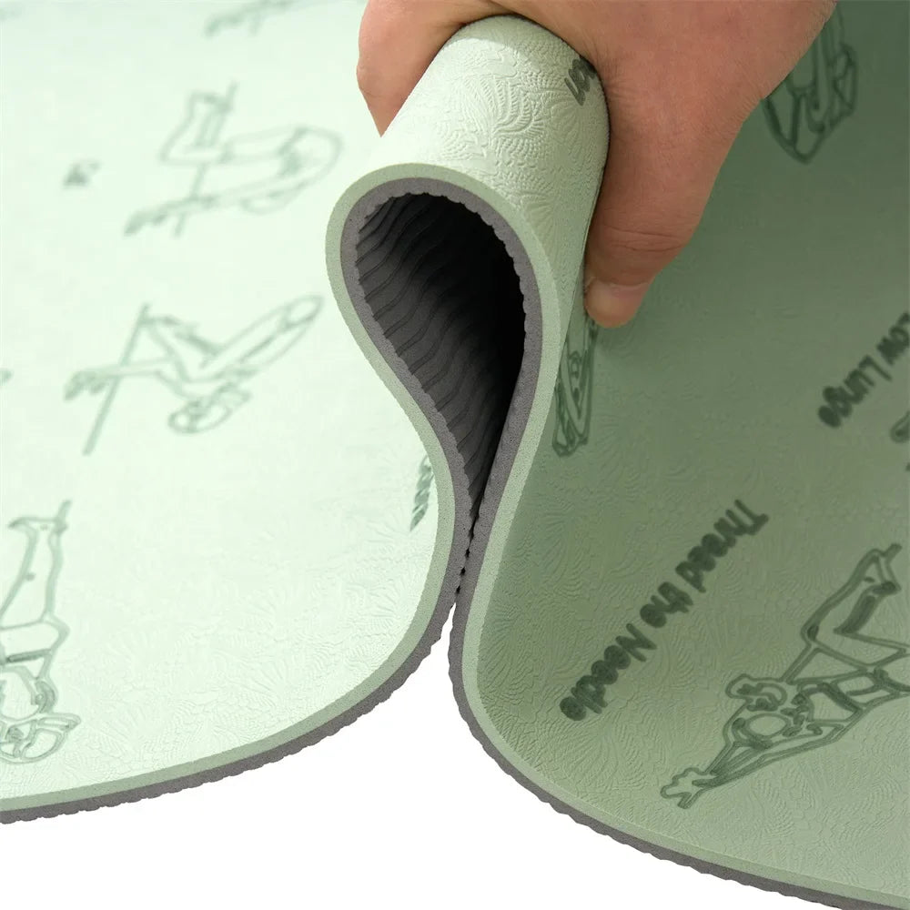 Non-Slip Yoga Mat TPE Extra Thick