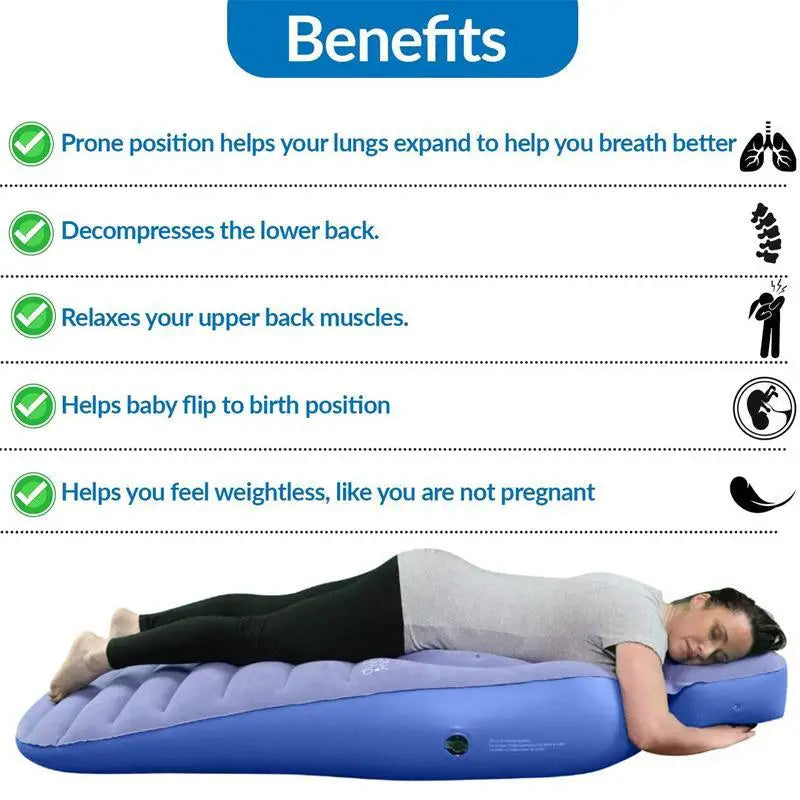 Flocking Air Mattress Yoga Mat for Pregnant Women