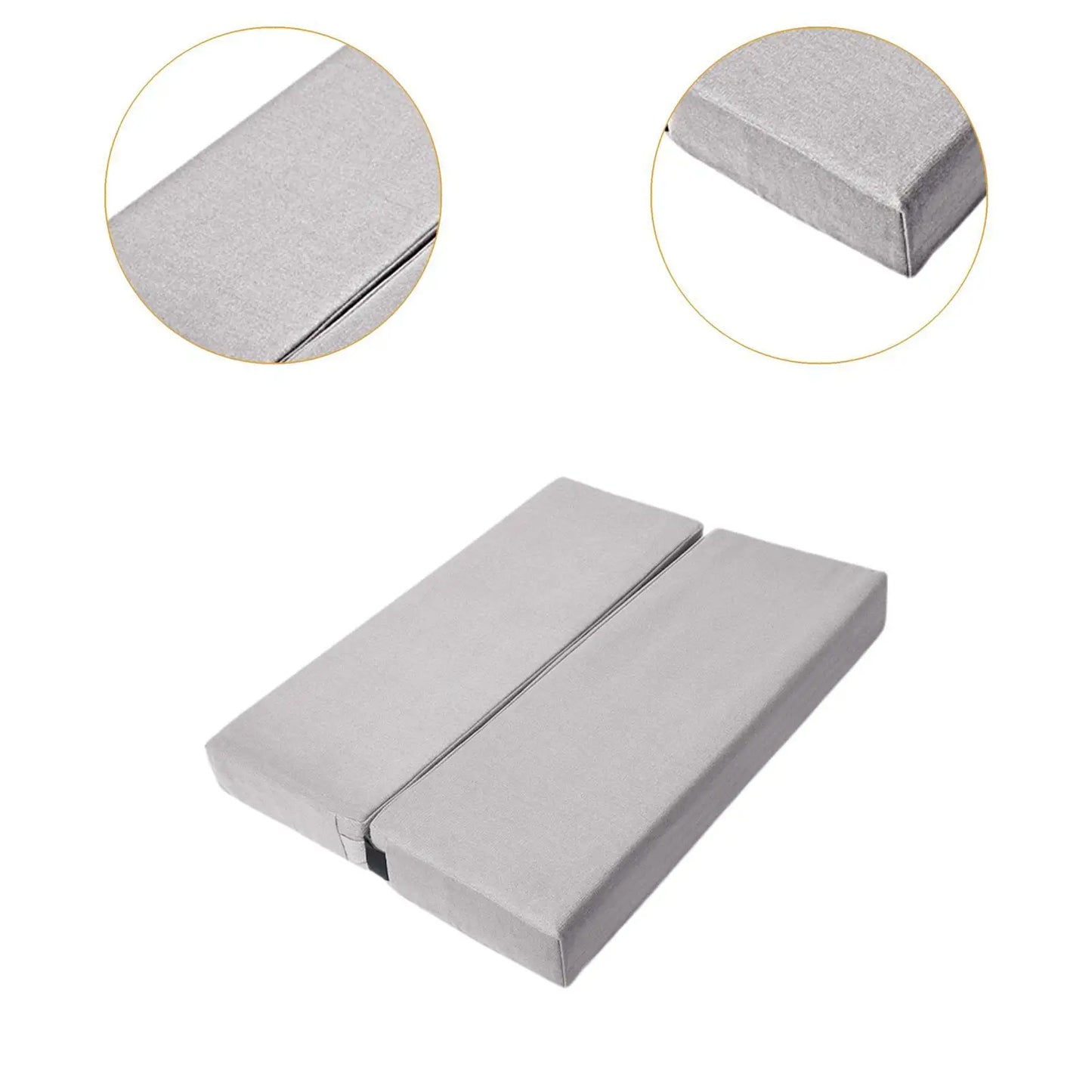 Soft Yoga Pillow Non-Slip Bolster (Grey)