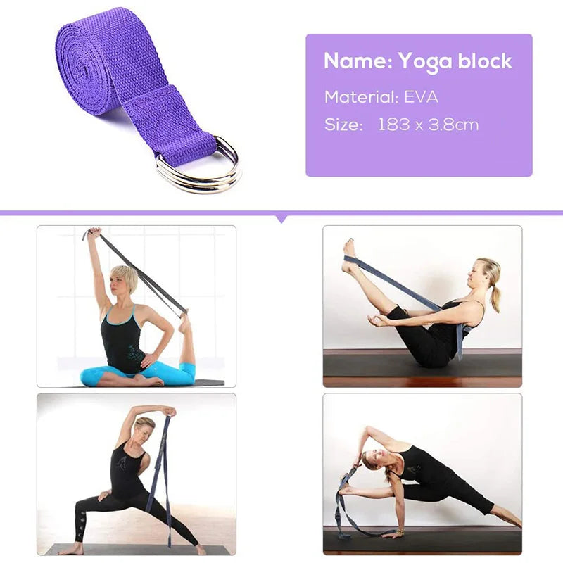 Yoga Starter Kit 5-Piece Yoga Equipment Set Purple