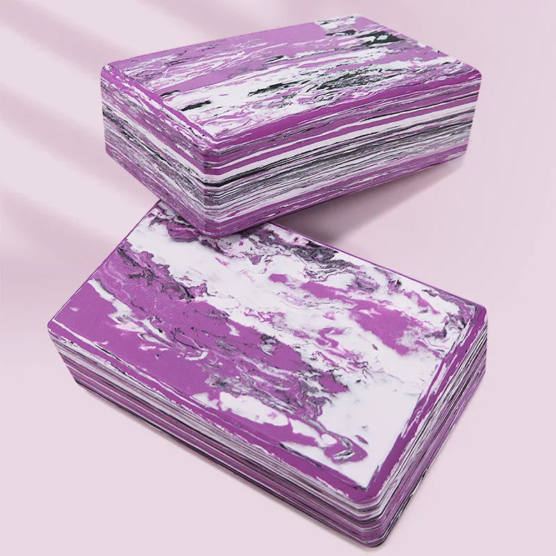 High-Density Camouflage Yoga Block (Purple)