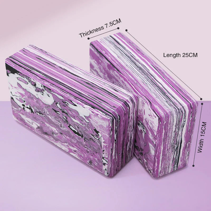 High-Density Camouflage Yoga Block (Purple)