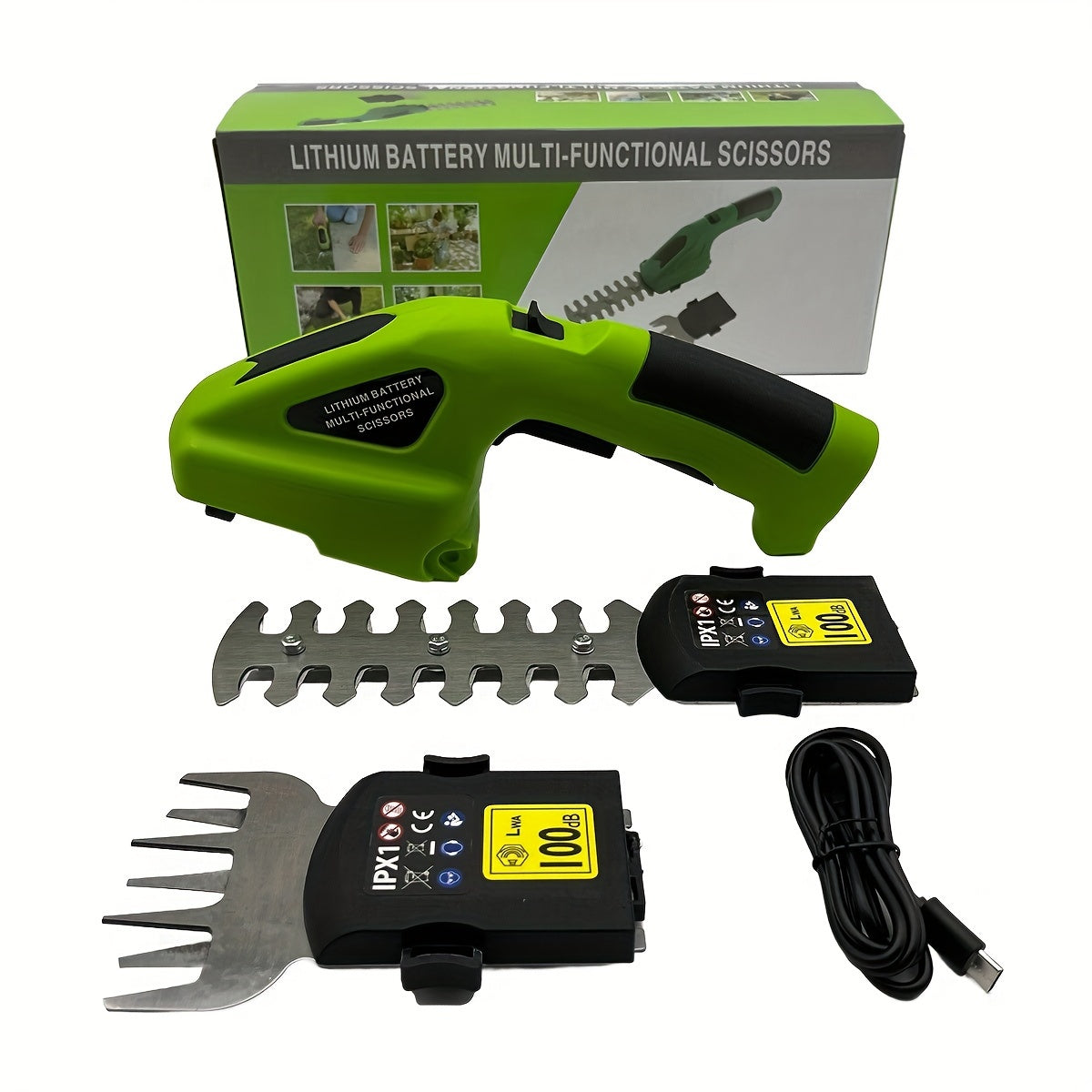 2-in-1 Rechargeable Handheld Hedge Trimmer Shears