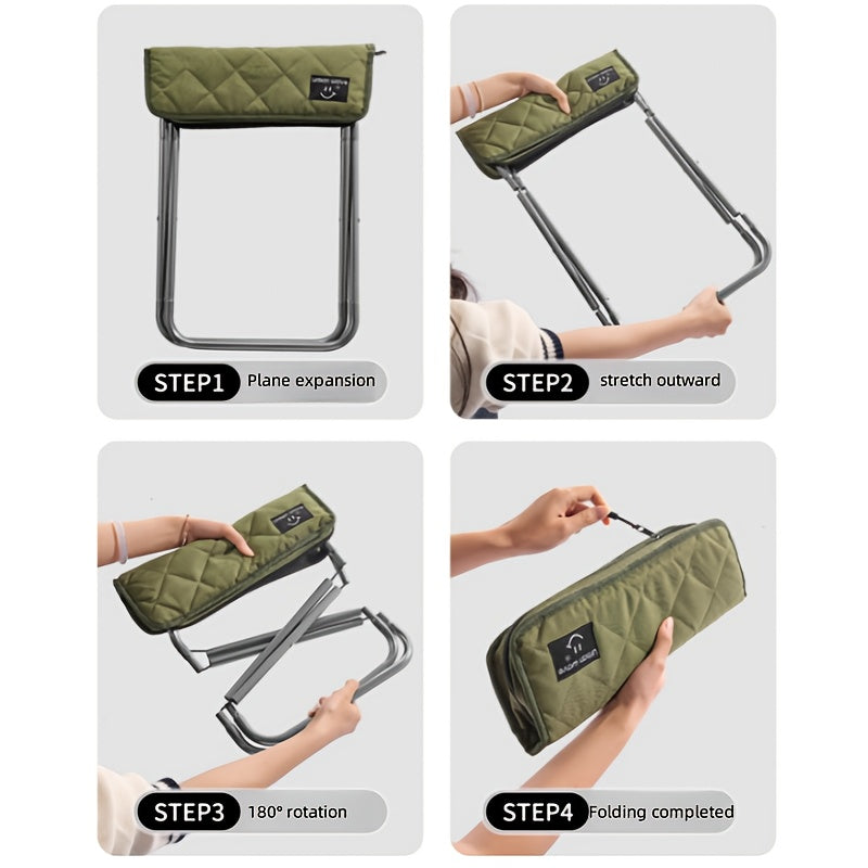 Folding Aluminum Stool with Carry Bag