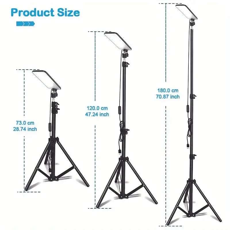 Black Matte Portable Outdoor Camping Lamp with USB Charging