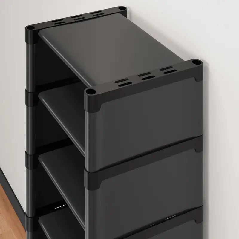 Step up your shoe storage with this space-saving tall rack