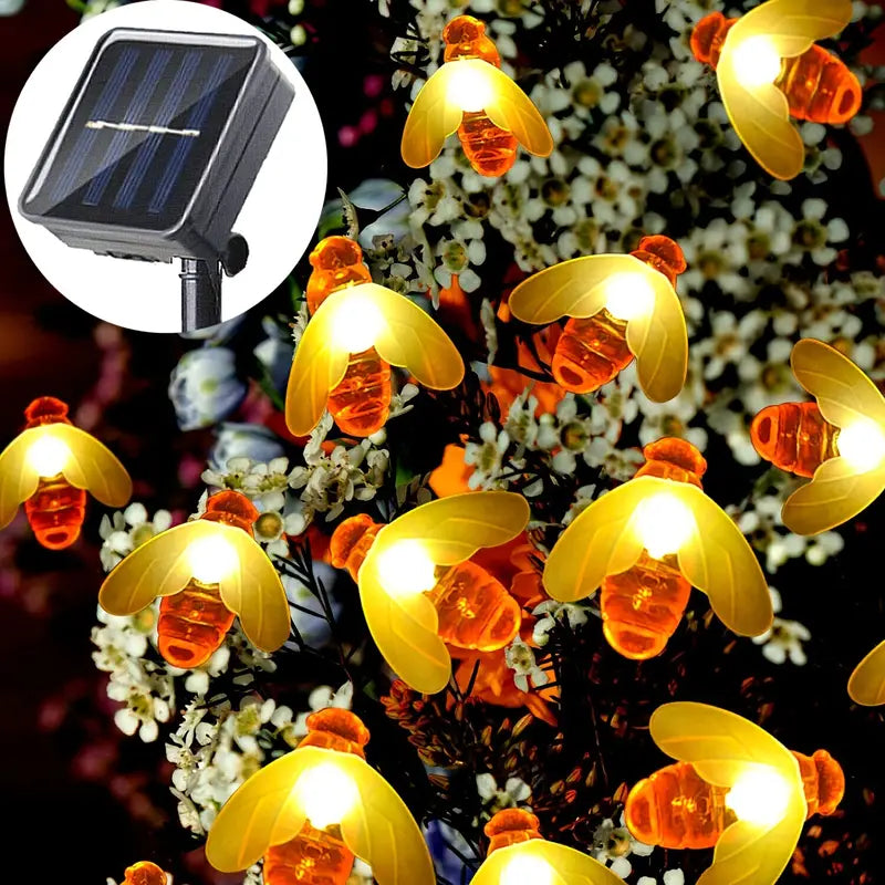 Buzzing with Holiday Magic: Christmas Honey Bee Fairy Lights