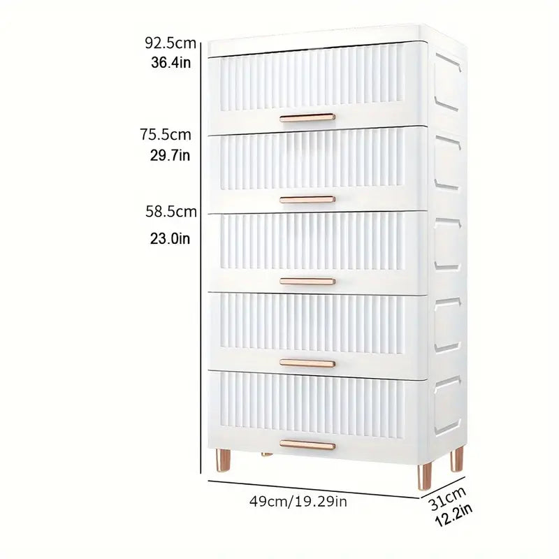 Effortlessly decluttering with the Plastic Drawer Storage Cabinet Organizer