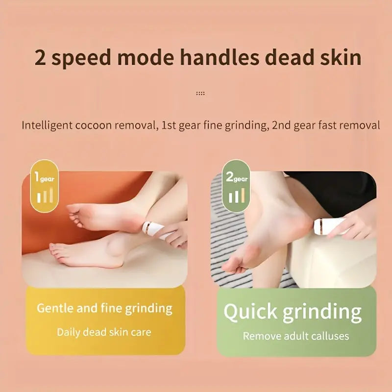 Electric Feet Callus Remover - Rechargeable Pedicure Tool