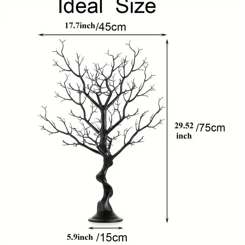 30-Inch Plastic Manzanita Tree Centerpiece – Black Bare Tree