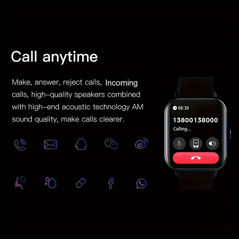 TouchCall Pro: Full Touch Screen Bluetooth Smart Watch