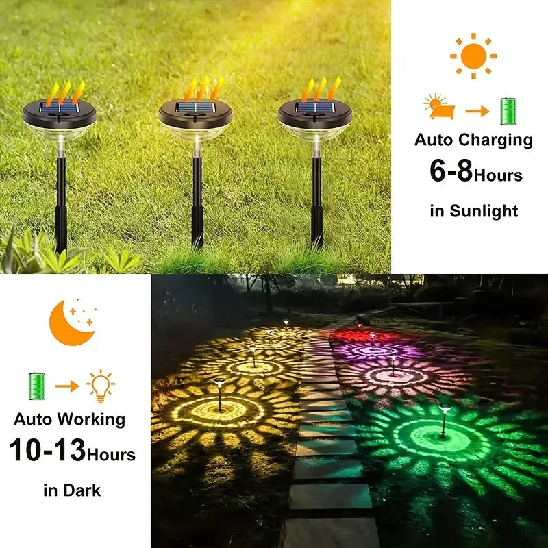 Radiant Duo: Garden Glow Solar LED Light Set