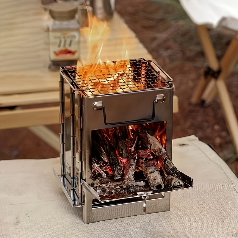 Folding Stainless Steel Camping Stove Mini Portable