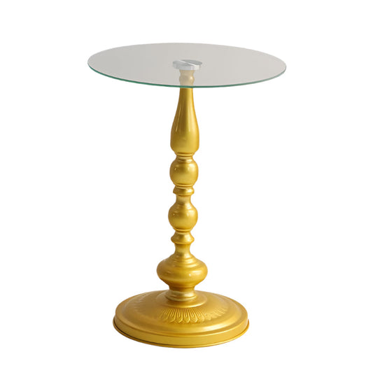 Corner Table Round Minimalist Side Table (Golden)