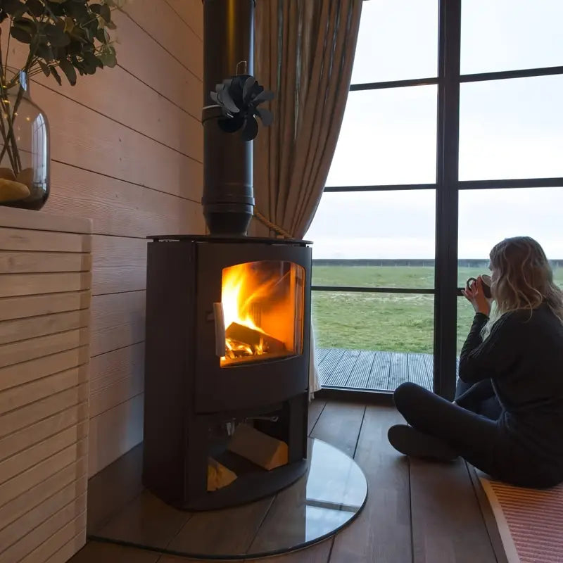6-Blade Wood Stove Fan - Upgrade Chimney-Bundled Type