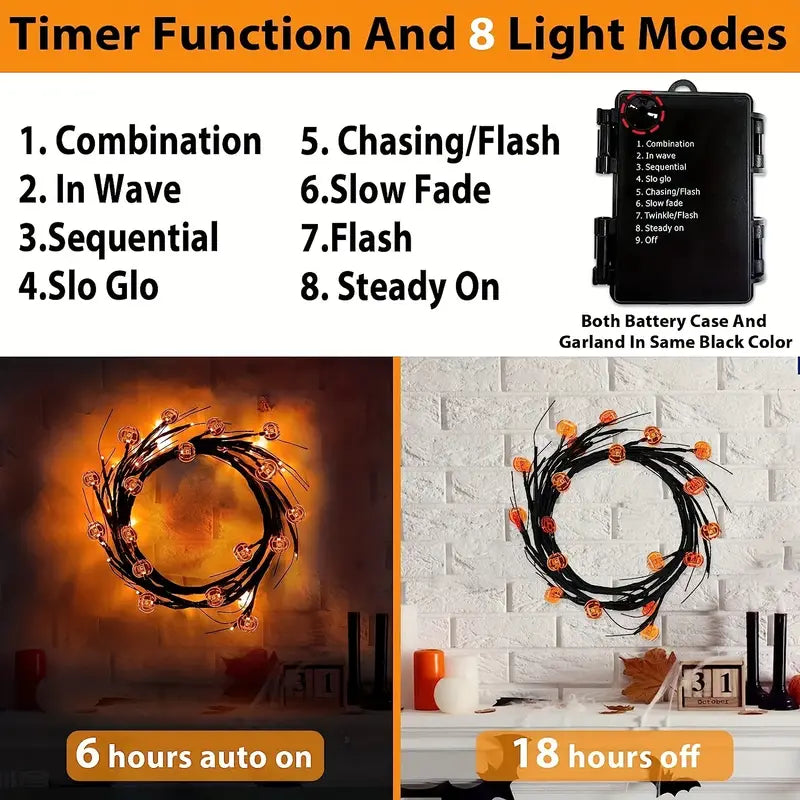 Enchanted Grove Halloween Lights: Willow Whispers