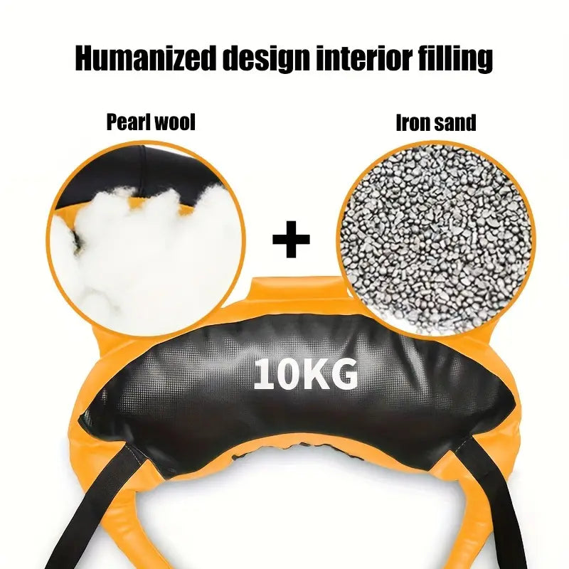 1pc 10kg Weighted Bag - Ideal for Fitness Squats and Core Strength Training