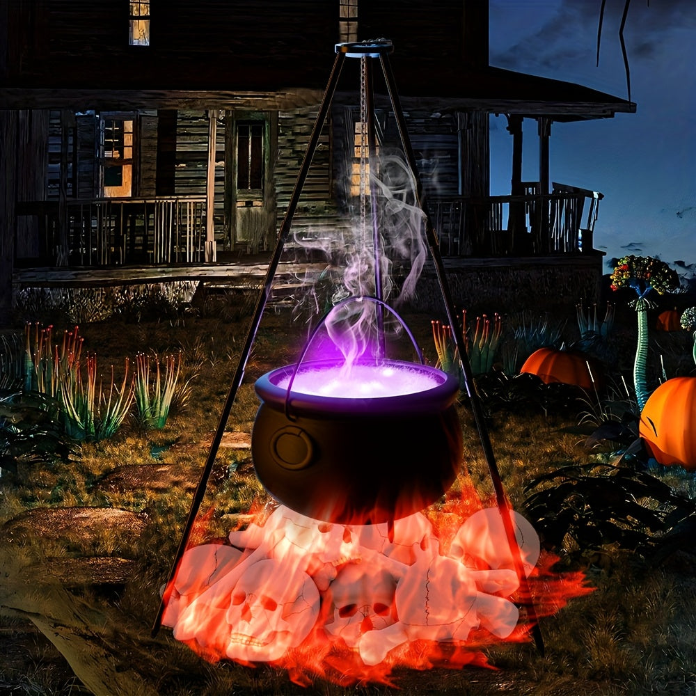 Patio Halloween Witch Cauldron Set