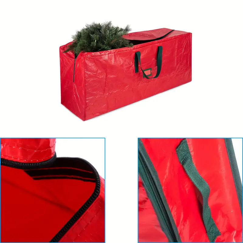 Supreme Storage: Deluxe Christmas Tree Bag with Reinforced Handles & Dual Zippers