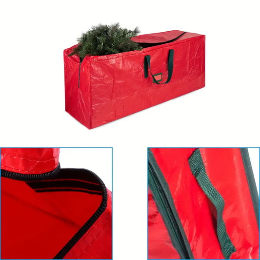 Supreme Storage: Deluxe Christmas Tree Bag with Reinforced Handles & Dual Zippers