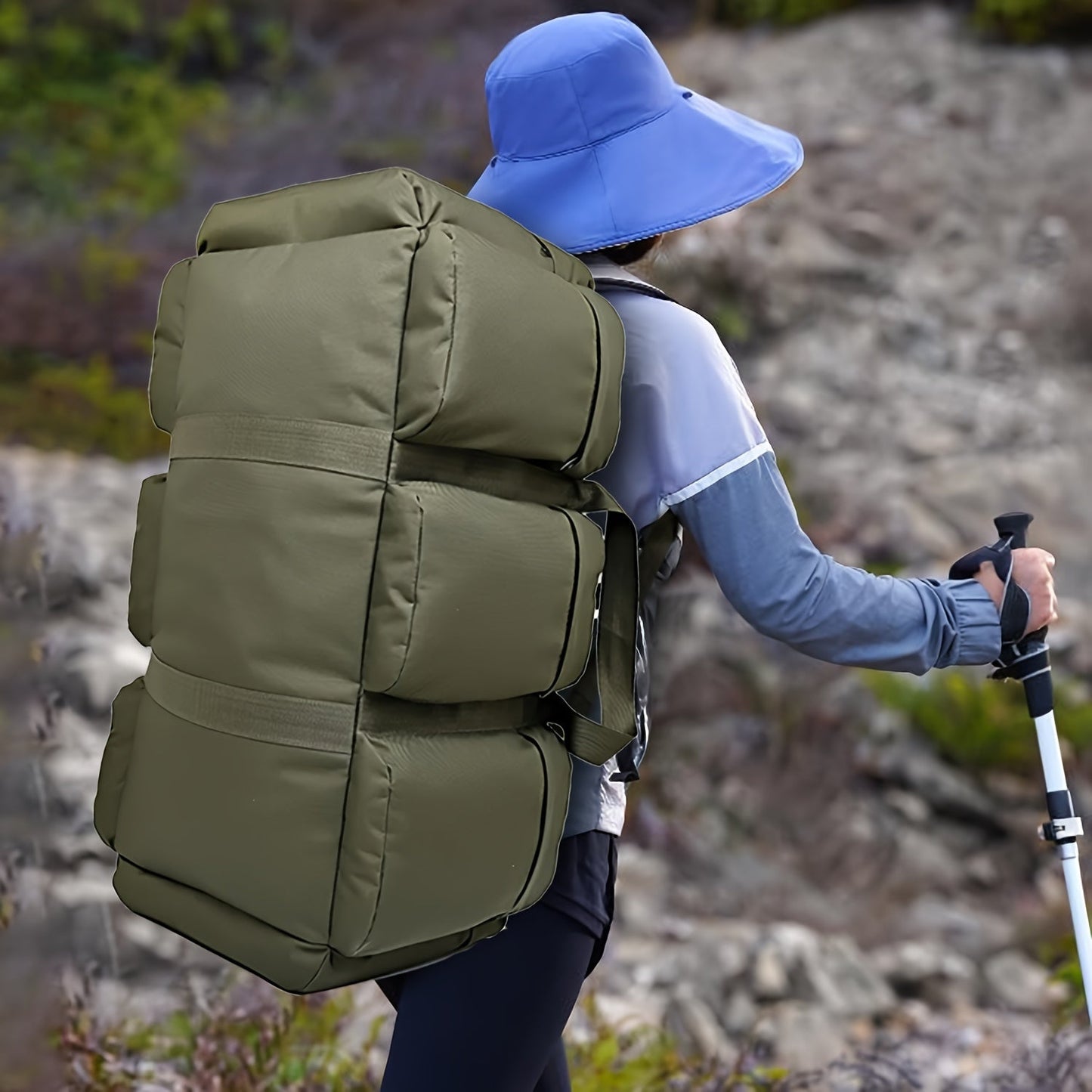 Outdoor Hiking Camping Backpack with Utility Pockets
