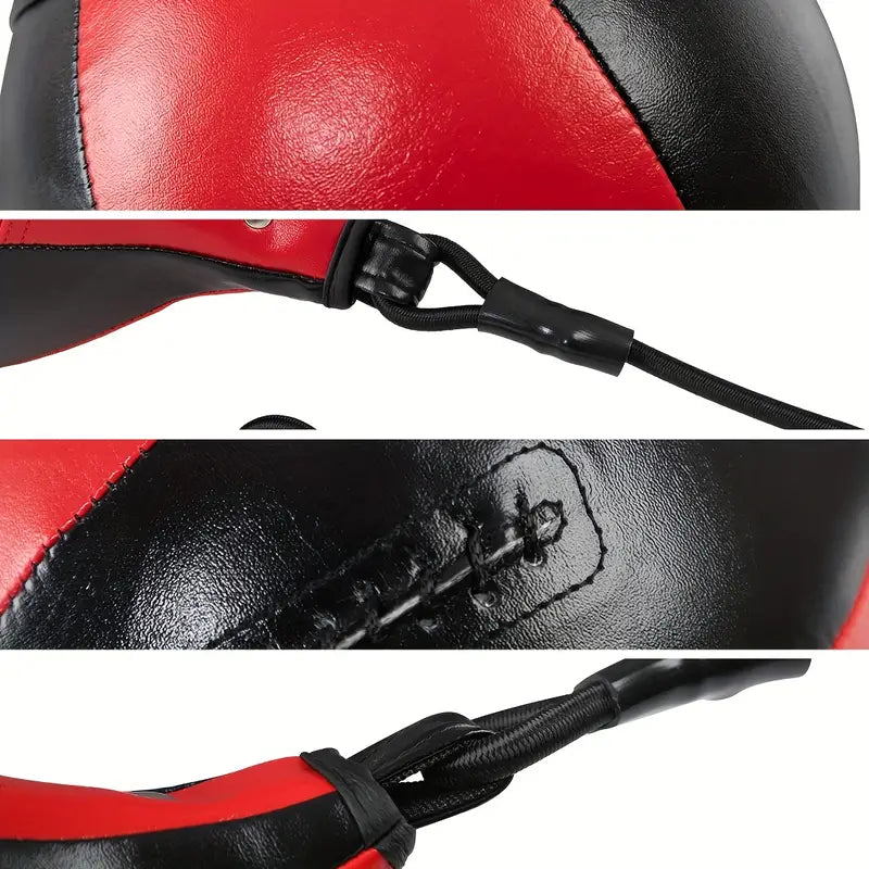 Double End Bag for MMA Training - Speed, Agility, and Reaction Punching Ball(Red)