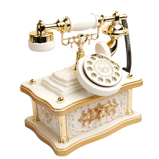 Vintage Telephone Music Box with 8 Melodies