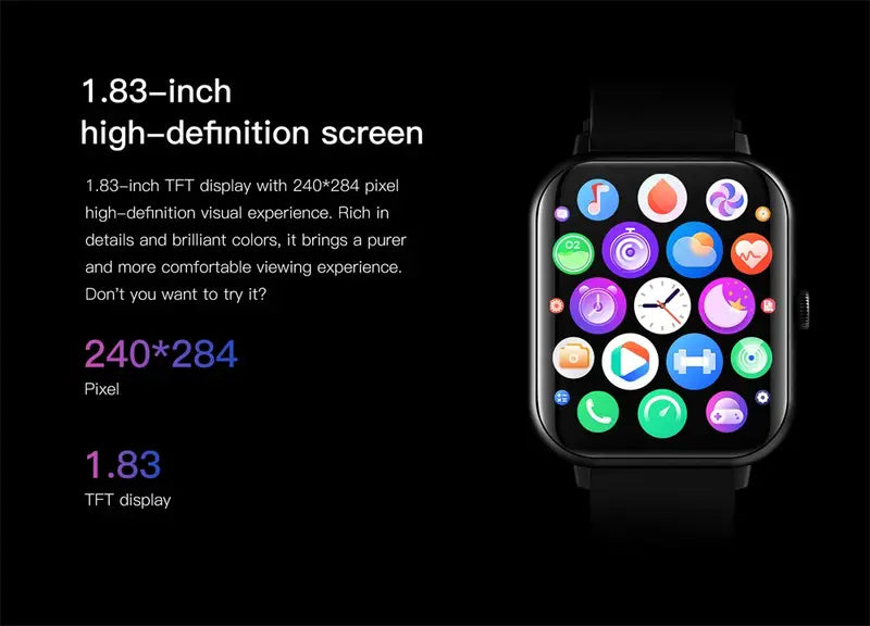 TouchCall Pro: Full Touch Screen Bluetooth Smart Watch