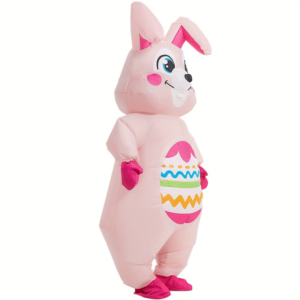 Oversized Inflatable Easter Bunny Costume USB/Battery Powered