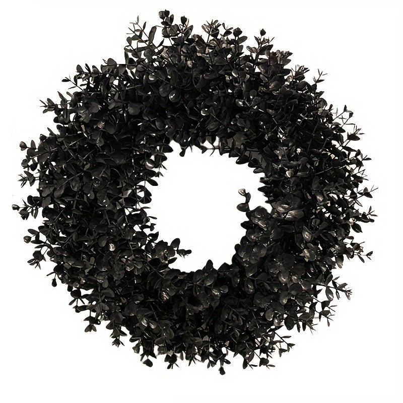 Halloween Black Wreath Door Wall Fence Decor