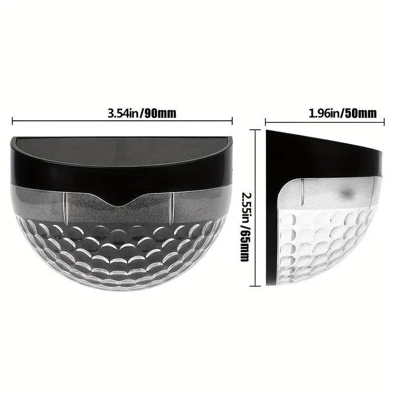 Illuminate Your Holidays: 4-Pack Solar Fence Lights for Festive Deck Decoration