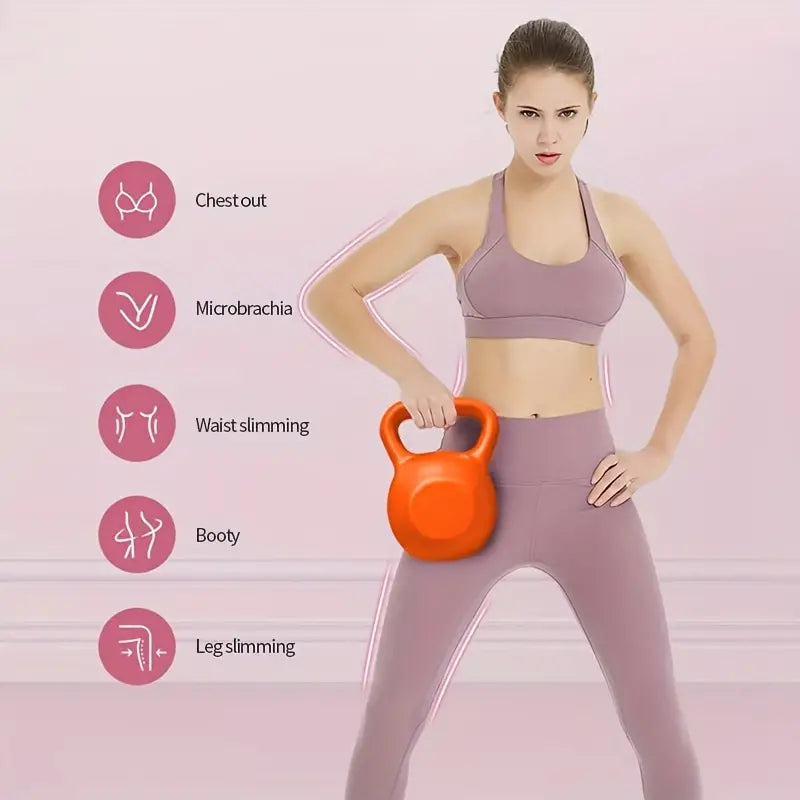 1pc 15lbs Kettlebell for Fitness and Strength Training