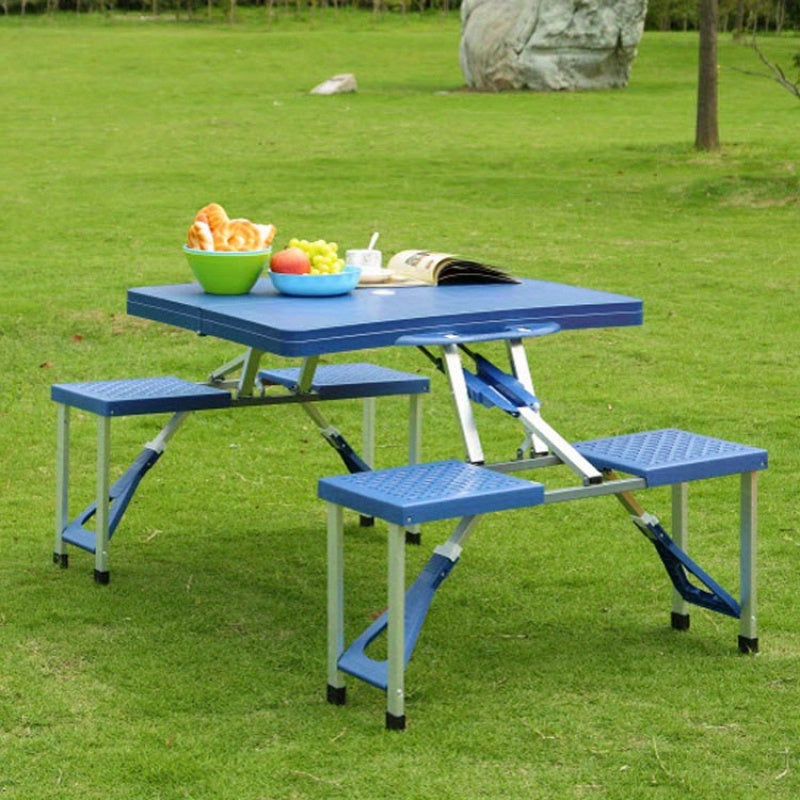 Folding Camping Table with Storage Mesh