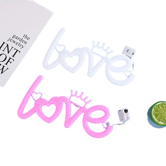 Love Proposal LED Neon Light - White & Pink Luminous Sign