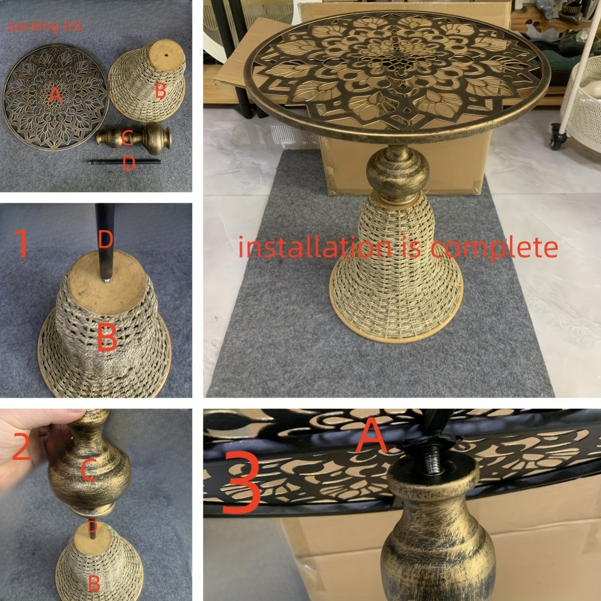 Wrought Iron Coffee Table for Living Spaces