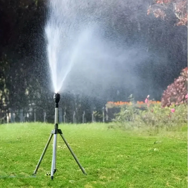 360 Rotary Irrigation Sprinkler Set with Tripod Telescopic Support