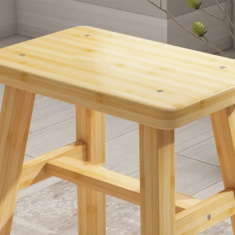 Handmade Bamboo Stool - DIY Home Small Stool with Traditional Style