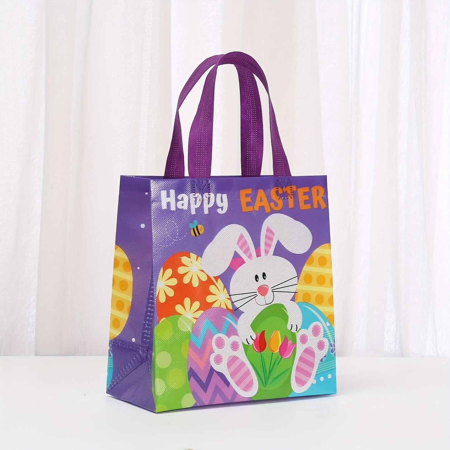 Easter Gift Bags Rabbit Egg Print Tote (30pcs)