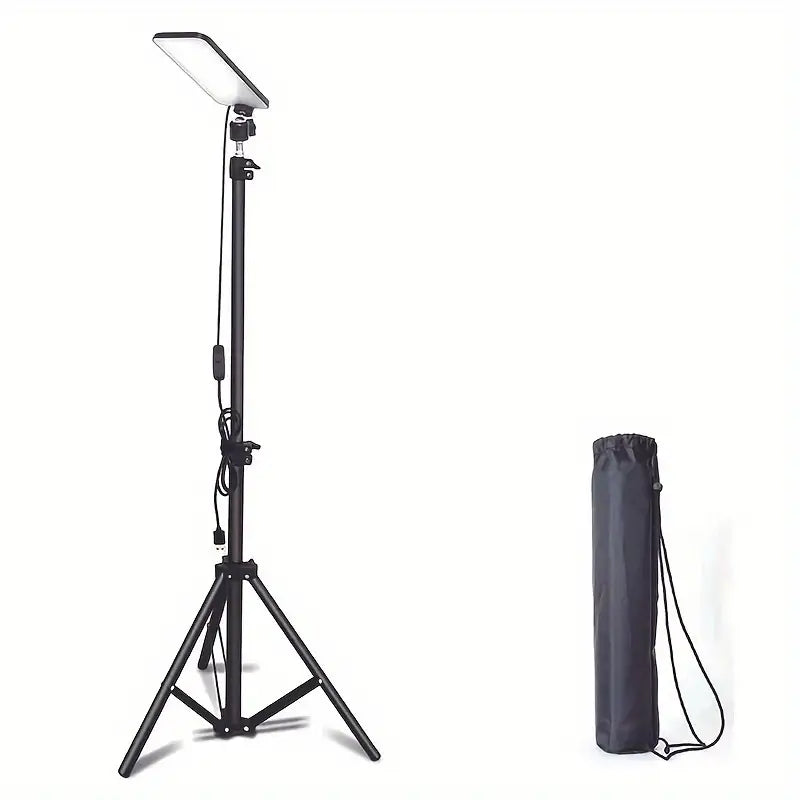 Black Matte Portable Outdoor Camping Lamp with USB Charging