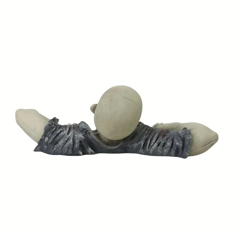 Swamp Zombie Figurine - Creepy Crawling Undead Resin Statue