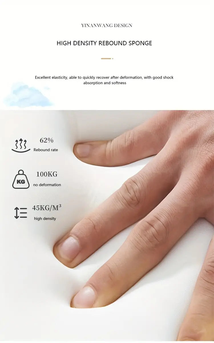 Solid Wood Frame Microfiber Leather Circular Dressing Stool in Orange Color