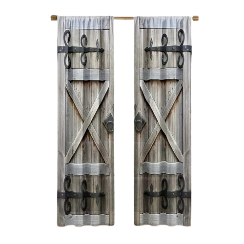 Waterproof Vintage Door Curtains with Timeless Appeal