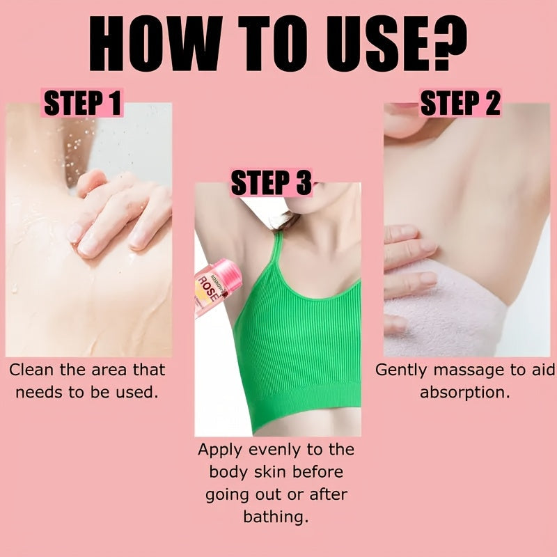 Rose Body Fragrance Stick Long-Lasting Floral Scent