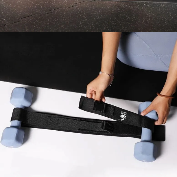 Hip Thrust Belt with Pad - Enhance Booty Workouts with Dumbbells
