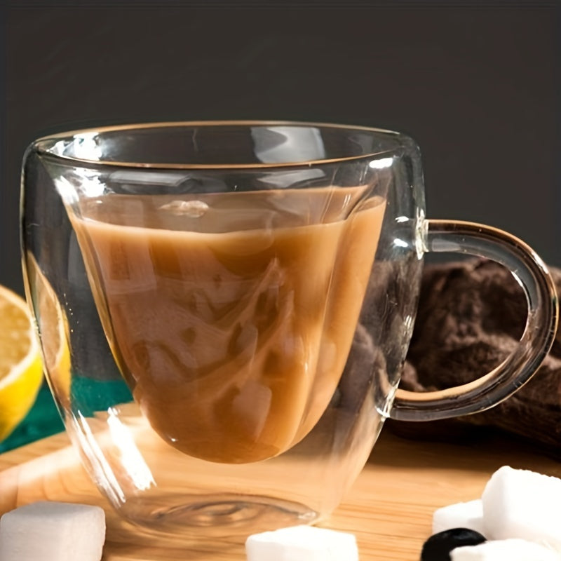 Heart Couple Cup Insulated Glass Mug