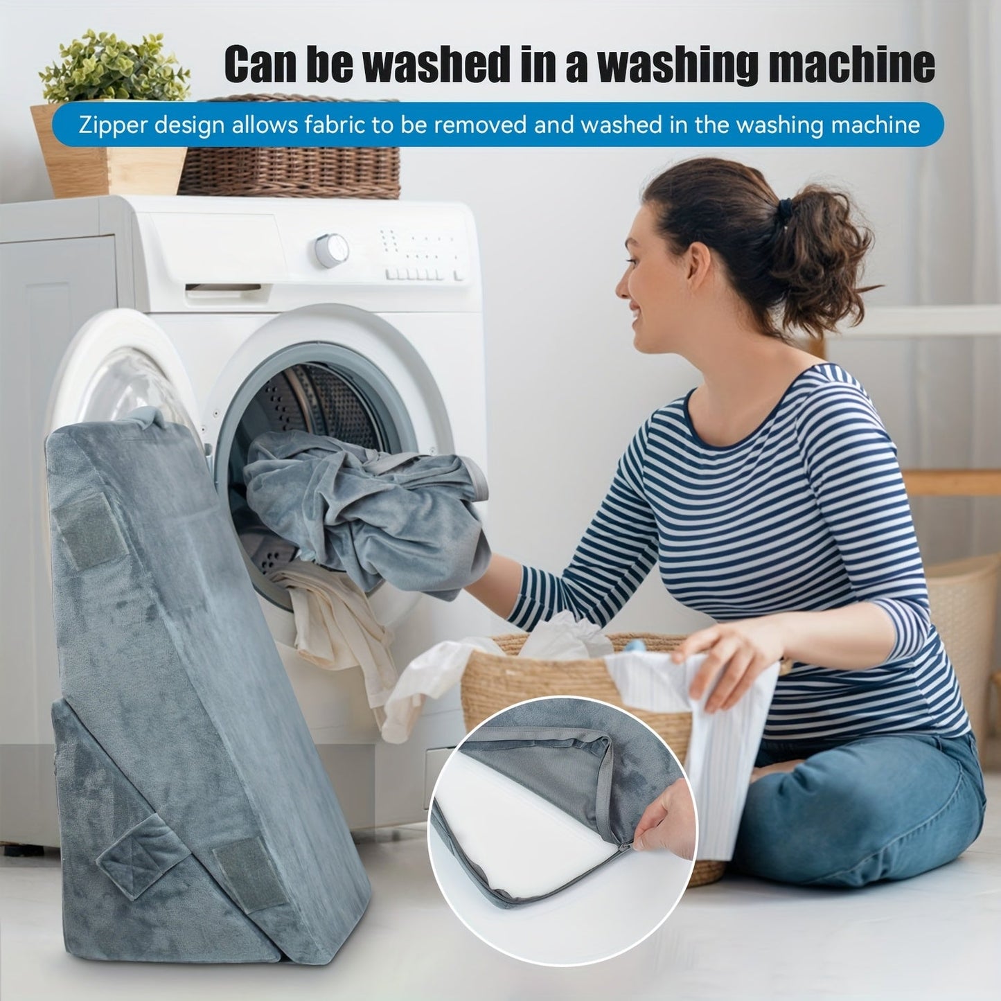 Wedge Pillow Set for Sleep Support (4pcs)