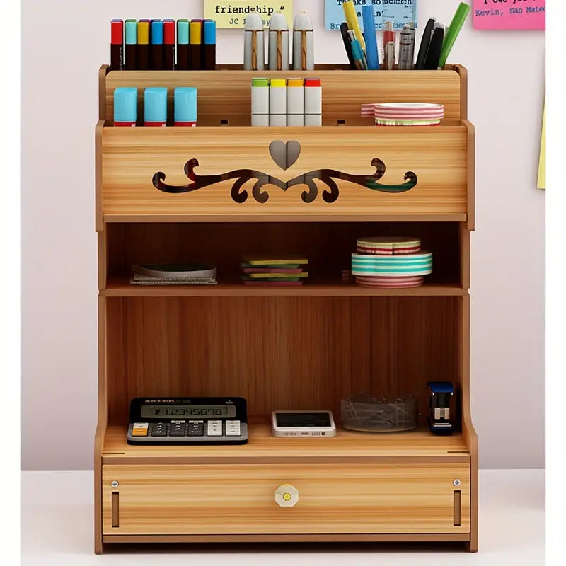 Stay clutter-free with the help of our adaptable Wooden Drawer Organizer