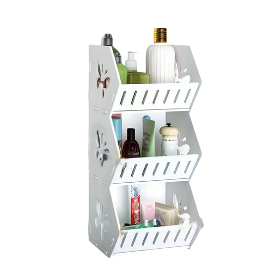 Vinyl Hanging Bathroom Storage Rack - Shelf Butterfly Large