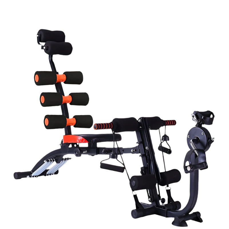 6-in-1 Home Gym Ab Crunch Leg Bench