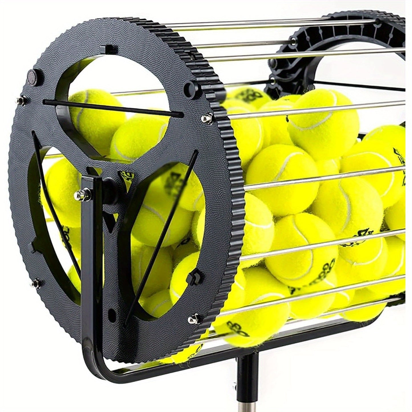 Tennis Ball Basket 80 Capacity with Stand